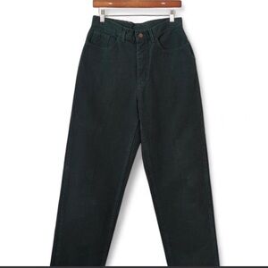 Lee Women's Dark Green High-Rise Tapered Pants